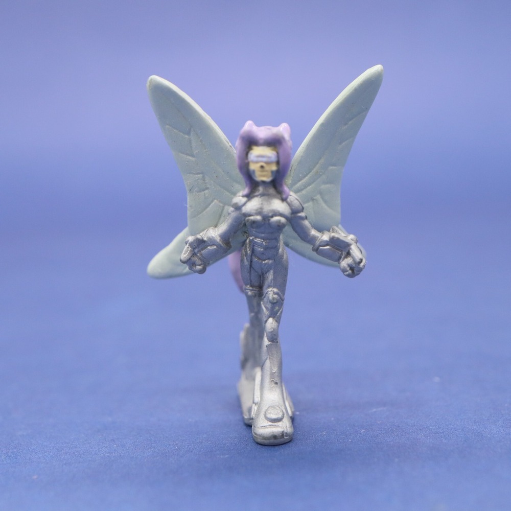 2002 Bandai H-T Digimon Digital Monsters Silver Fairimon Kazemon Mini Figure - Picture 2 of 9